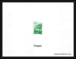 France - Bloc BF N°2950 Les Régions Françaises Vosges Cote 112.5 Non Dentelé ** MNH Imperf Deluxe Proof - Mint/Hinged