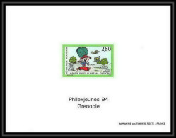 France - Bloc BF N°2877 Philexjeunes 94 Grenoble Bande Dessinée Comics Non Dentelé ** MNH Imperf Deluxe Proof - Fumetti