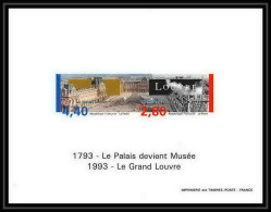 France - Bloc BF N°2852A 2851 / 2852 Musée Du Louvre Cote 400 Collective Non Dentelé ** MNH Imperf Deluxe Proof - Museen