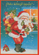 WEIHNACHTSMANN SANTA CLAUS WEIHNACHTSFERIEN Vintage Postkarte CPSM #PAK176.A - Santa Claus