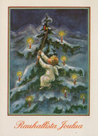 ANGELO Buon Anno Natale Vintage Cartolina CPSM #PAJ265.A - Engel