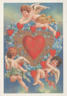 ENGEL WEIHNACHTSFERIEN Feiern & Feste Vintage Ansichtskarte Postkarte CPSM #PAJ084.A - Engel
