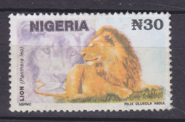 Nigeria 1993 Mi. 610, 30 N Lion Löwe MNG(*) - Nigeria (1961-...)