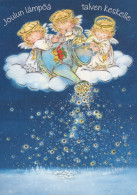 ANGEL CHRISTMAS Holidays Vintage Postcard CPSM #PAH225.A - Angels