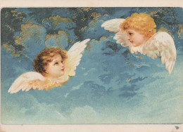 ENGEL WEIHNACHTSFERIEN Feiern & Feste Vintage Ansichtskarte Postkarte CPSM #PAH281.A - Angels