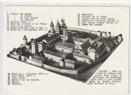85 DEPT 71 : édit. Cim N° 450 : Cluny Plan En Relief De L'abbaye Telle Qu'elle était Avant La Révolution - Cluny