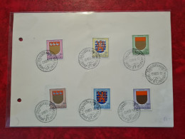 LETTRE / CARTE Luxembourg 1959  FDC CARITAS BLASONS - Altri & Non Classificati