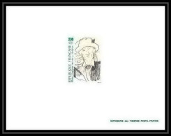 France - N°2497 Blaise Cendrars Par Modigliani Tableau (Painting) 1987 - Epreuves De Luxe