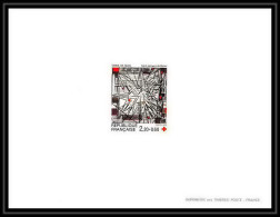 France - N°2449 Croix Rouge (red Cross) 1986 Eglise Saint-Jacques Reims Church épreuve De Luxe (deluxe Proof) - Luxury Proofs