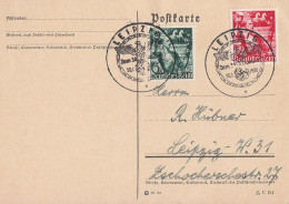DR Karte Mif Minr.660, 661 SST Leipzig 30.1.38 - Covers & Documents