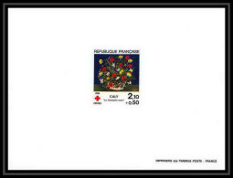 France - N°2345 Croix Rouge (red Cross) 1984 La Corbeille Rose De Caly Tableau (Painting) épreuve De Luxe / Deluxe Proof - Autres & Non Classés