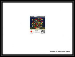 France - N°2345 Croix Rouge (red Cross) 1984 La Corbeille Rose De Caly Tableau (Painting) épreuve De Luxe / Deluxe Proof - Modern