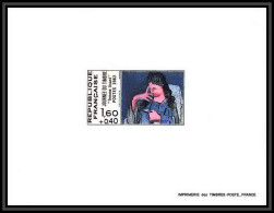 France - N°2205 Journée Du Timbre 1982 Femme Lisant De Picasso Tableau (Painting) épreuve De Luxe (deluxe Proof) - Epreuves De Luxe