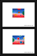 France - N°2199 / 2200 2200A Philexfrance 82 Dessins Draws Folon Tableau (Painting) épreuve De Luxe (deluxe Proof) - Briefmarkenausstellungen