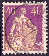 Schweiz Suisse Helvetia 1908: Zu 107 Mi 101 Yv 123 (L'Eplattenier) Voll-⊙ ST.PETERZELL 26.III.09 (Zumstein CHF 120.00) - Used Stamps