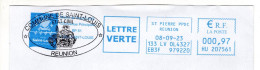 EMA Mairie Ile De La Réunion Mairie De Saint Louis Blason Bateau. Encodage Distribution CEDEX Machine TOSHIBA - EMA (Empreintes Machines à Affranchir)