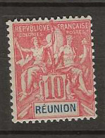 1900 MNH Réunion Yvert 47 Postfris** - Unused Stamps