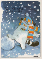 KATZE MIEZEKATZE Tier Vintage Ansichtskarte Postkarte CPSM Unposted #PAM205.A - Cats