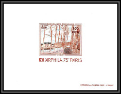France / Cfa Reunion Promo Discount N°426 Arphila 75 Sisley Tableau Painting 1812 épreuve De Luxe Deluxe Proof 1975 - Expositions Philatéliques