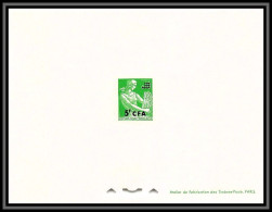 France / Cfa Reunion N°345 Moissoneuse 1231 épreuve De Luxe (deluxe Proof) - Unused Stamps