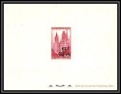 France / Cfa Reunion N°338 1129 Cathédrale De Rouen (eglise Church) épreuve De Luxe (deluxe Proof) - Luxury Proofs