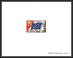 France - Service N°49 Europa Drapeau Flag 1976 Conseil De L'europe épreuve De Luxe (deluxe Proof) Cote 62.5 - Luxusentwürfe