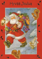 SANTA CLAUS Happy New Year Christmas Vintage Postcard CPSM #PBL083.A - Santa Claus