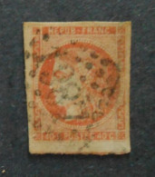 BORDEAUX N°48 40c Orange Oblitéré Losange GC 1987 - 1870 Emission De Bordeaux