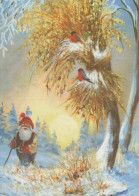 WEIHNACHTSMANN SANTA CLAUS Neujahr Weihnachten GNOME Vintage Ansichtskarte Postkarte CPSM #PBM088.A - Santa Claus