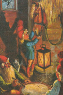 WEIHNACHTSMANN SANTA CLAUS Neujahr Weihnachten GNOME Vintage Ansichtskarte Postkarte CPSM #PBL687.A - Santa Claus
