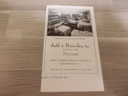 Reclame Advertentie Uit Oud Tijdschrift 1955 - Judd & Detweiler Inc. Printers - Publicités