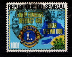 - SENEGAL - 1980 - YT N° 536 - Oblitéré - Lions Club - Senegal (1960-...)