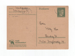 1943 3. Reich 5 Pfg Ganzsache Michel P311/01  "Faßt Kohlenklau " Hamburg Innerorts - Cartoline