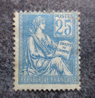 MOUCHON N°114 25c Bleu NEUF* - 1900-02 Mouchon