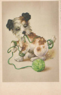 HUND Tier Vintage Ansichtskarte Postkarte CPA #PKE785.A - Chiens