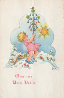 Neujahr Weihnachten KINDER Vintage Ansichtskarte Postkarte CPSMPF #PKD789.A - Nouvel An