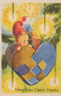 Happy New Year Christmas CHILDREN Vintage Postcard CPSMPF #PKD800.A - Nouvel An