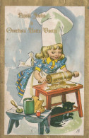 Happy New Year Christmas CHILDREN Vintage Postcard CPSMPF #PKD595.A - Nouvel An