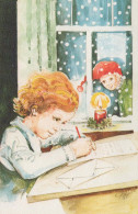 Happy New Year Christmas CHILDREN Vintage Postcard CPSMPF #PKD120.A - New Year