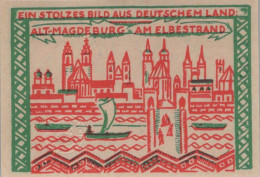 50 PFENNIG 1921 Stadt MAGDEBURG Saxony DEUTSCHLAND Notgeld Banknote #PG123 - [11] Emissions Locales