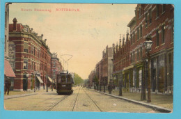 NEDERLAND Prentbriefkaart Nieuwe Binnenweg Met Tram 1914 Rotterdam Naar Goes - Rotterdam