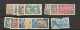 1922 MNH Réunion Yvert 84-96 Postfris** - Nuevos