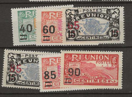 1922 MNH Réunion Yvert 97-102 Postfris** - Nuevos