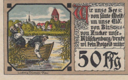 50 PFENNIG 1921 Stadt PLAU Mecklenburg-Schwerin UNC DEUTSCHLAND Notgeld #PB539 - [11] Emisiones Locales