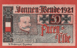 50 PFENNIG 1921 Stadt PAREY Saxony UNC DEUTSCHLAND Notgeld Banknote #PB471 - [11] Emisiones Locales