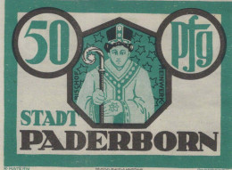 50 PFENNIG 1921 Stadt PADERBORN Westphalia UNC DEUTSCHLAND Notgeld #PB427 - [11] Emisiones Locales