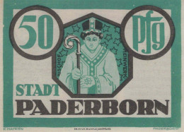 50 PFENNIG 1921 Stadt PADERBORN Westphalia UNC DEUTSCHLAND Notgeld #PH285 - Lokale Ausgaben