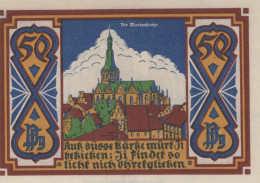 50 PFENNIG 1921 Stadt OSNABRÜCK Hanover UNC DEUTSCHLAND Notgeld Banknote #PI826 - Lokale Ausgaben