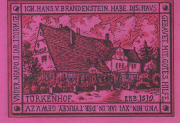 50 PFENNIG 1921 Stadt OPPURG Thuringia DEUTSCHLAND Notgeld Banknote #PF699 - Lokale Ausgaben