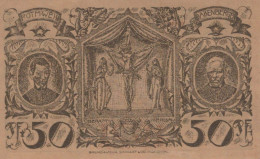 50 PFENNIG 1921 Stadt OBERAMMERGAU Bavaria DEUTSCHLAND Notgeld Banknote #PG403 - Lokale Ausgaben